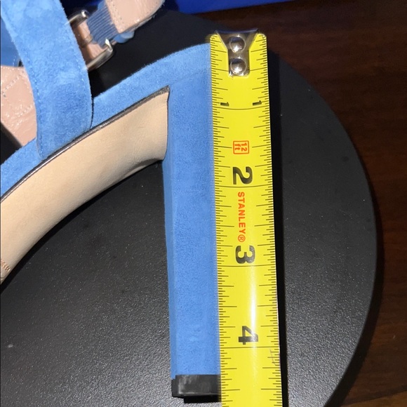 Stuart Weitzman Vibrant Blue Suede Heels - Picture 5 of 7